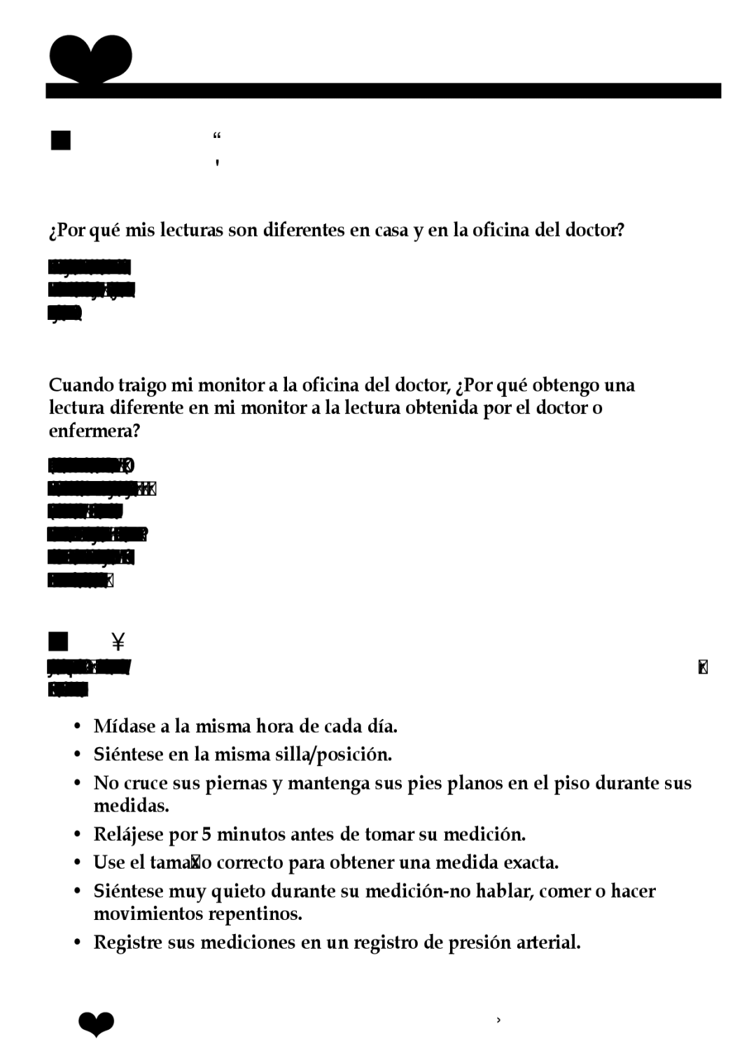 A&D UB-512 manual Consejos para mediciones satisfactorias 