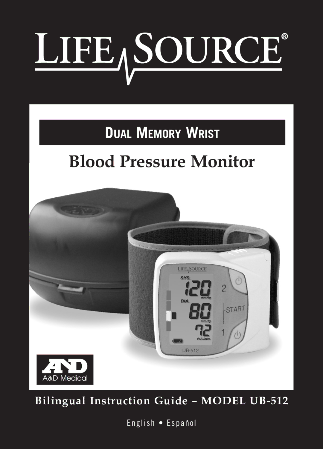 A&D UB-512 manual Blood Pressure Monitor 