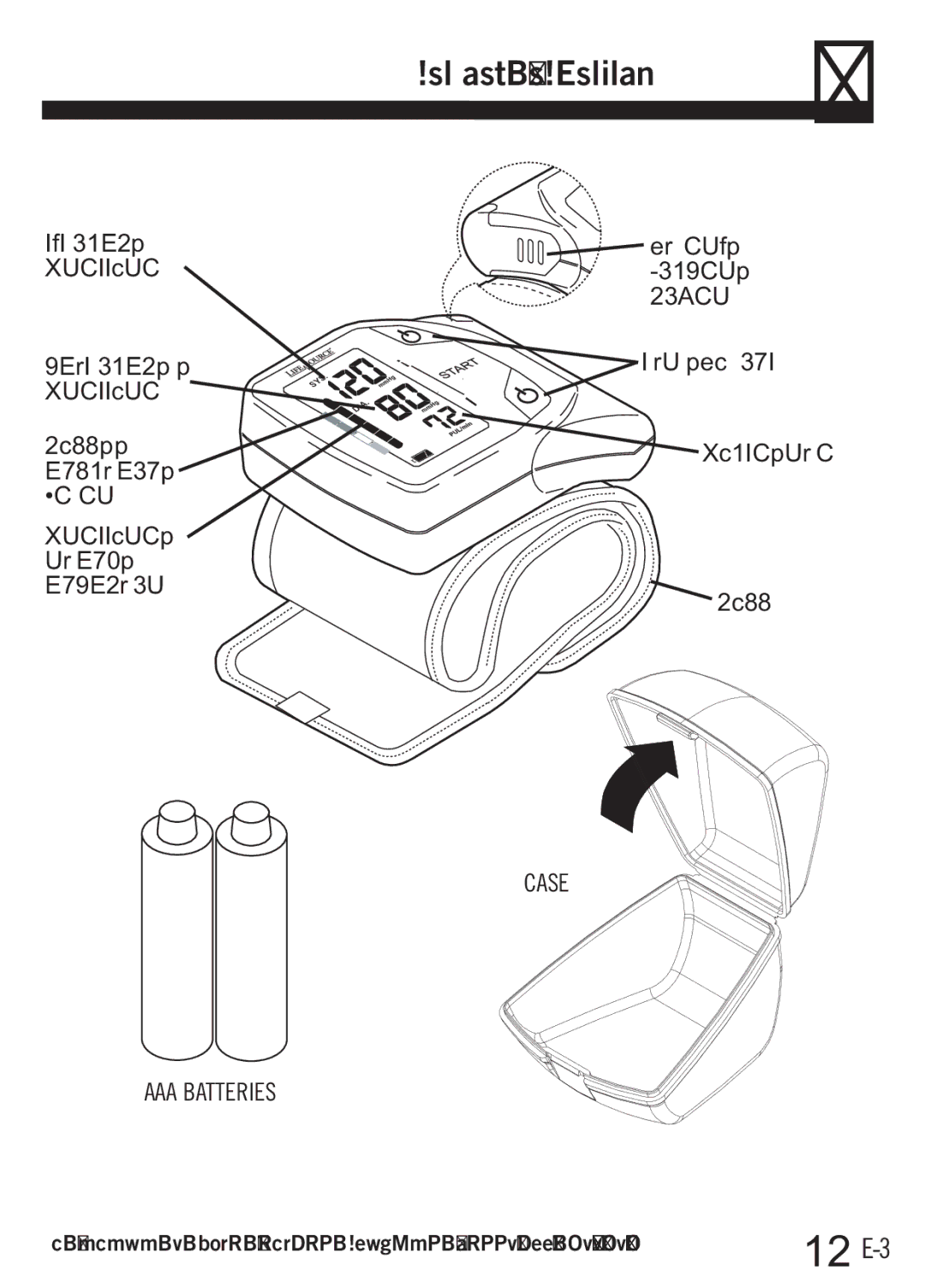 A&D UB-512 manual Monitor Components 