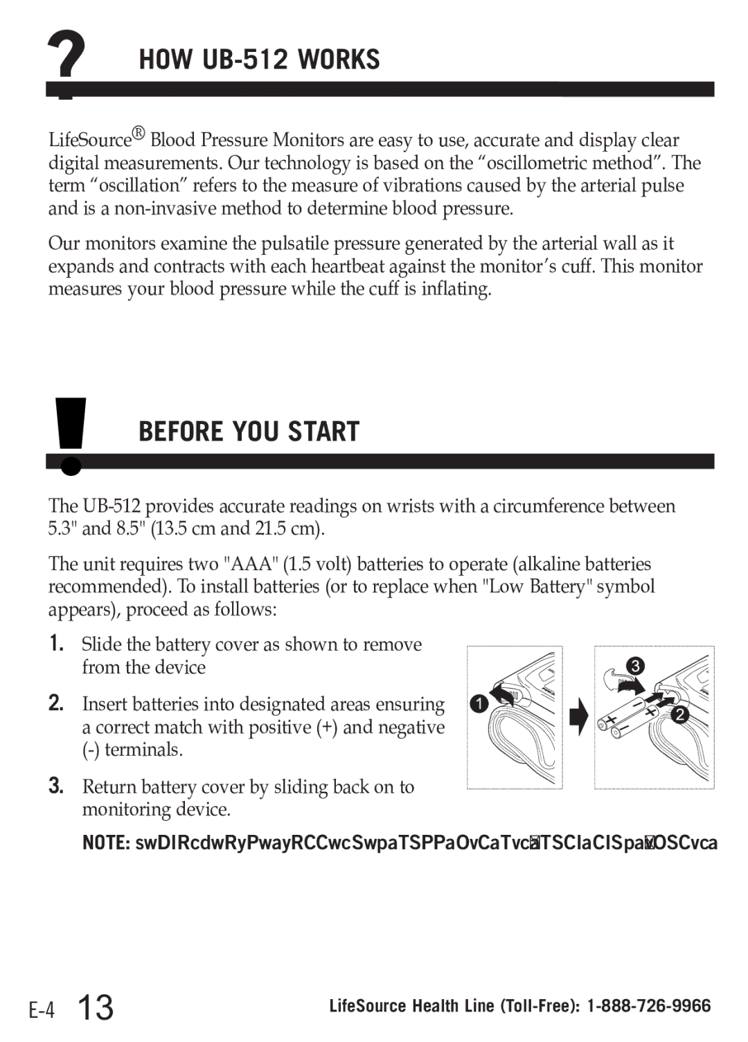 A&D manual ? HOW UB-512 Works, Before YOU Start 