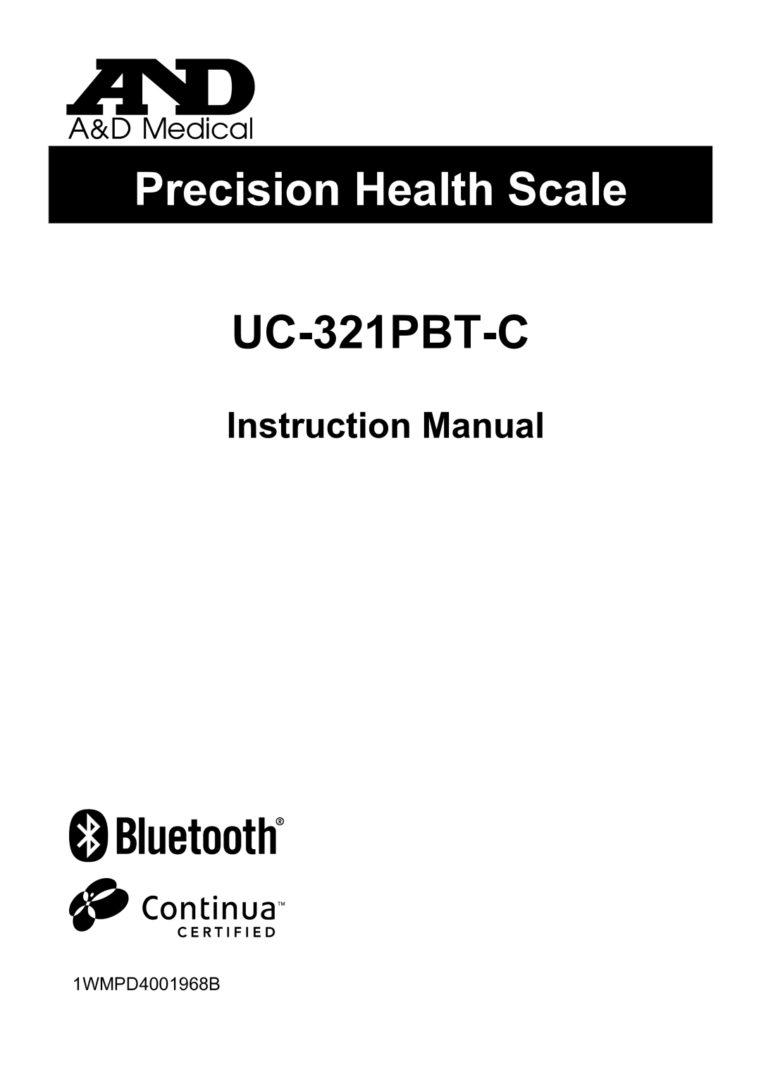 A&D UC-321PBT-C instruction manual 