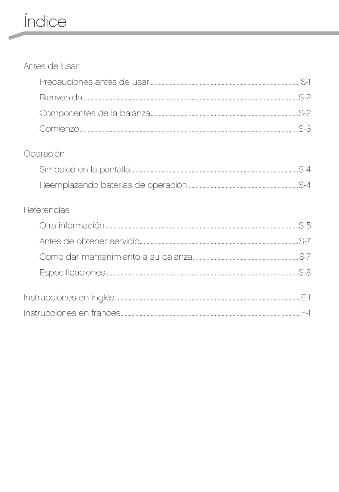 A&D UC-324THX, UC-324TMW, UC-324THW user manual Índice, Referencias 