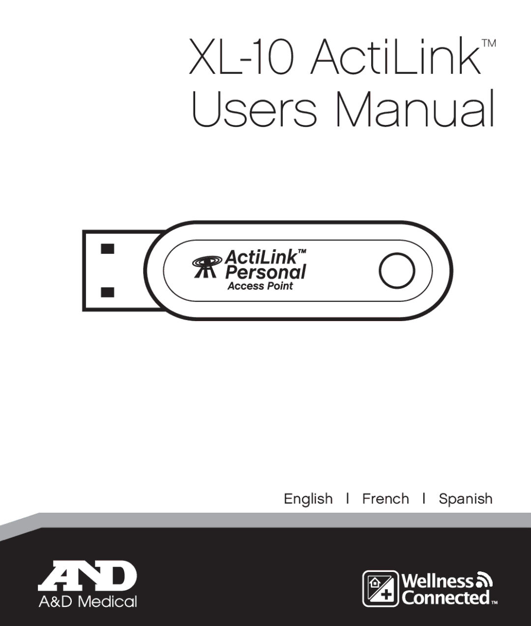 A&D XL-10 user manual English French Spanish 