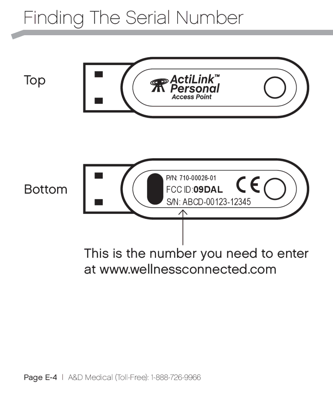 A&D XL-10 user manual Finding The Serial Number 