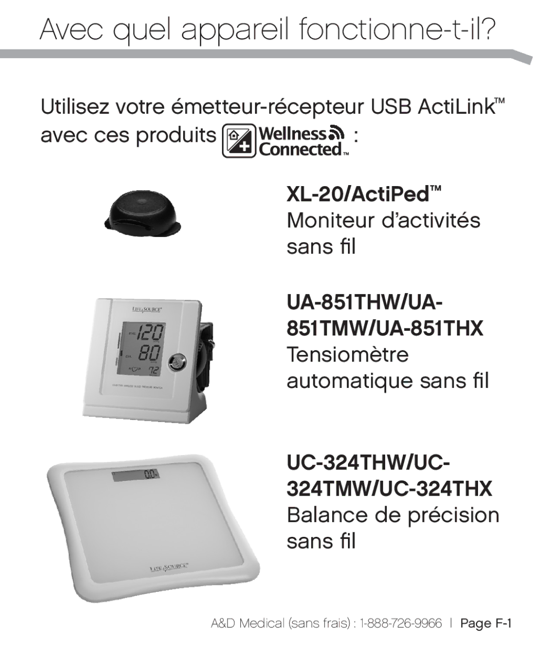 A&D XL-10 user manual Avec quel appareil fonctionne-t-il? 