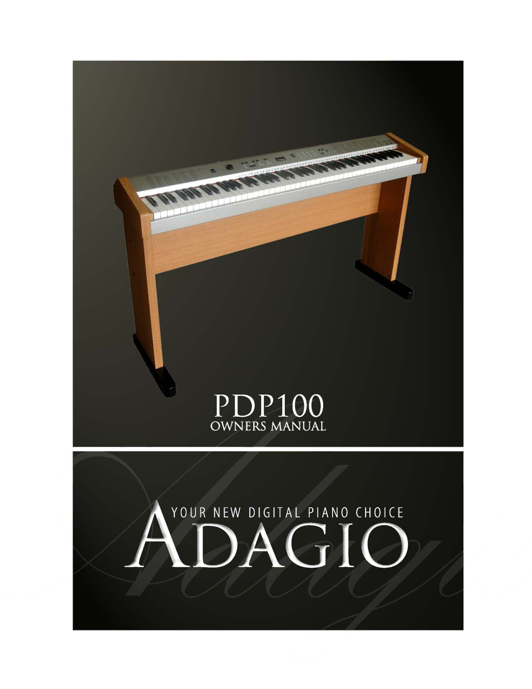 Adagio Teas PDP100 manual 