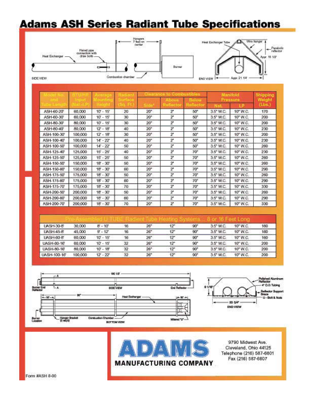 Adams Low Intensity Infra-Red Heater manual 