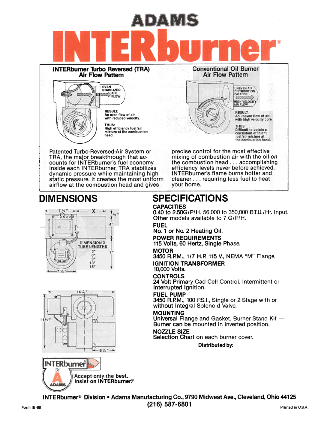 Adams Mark 10 manual 