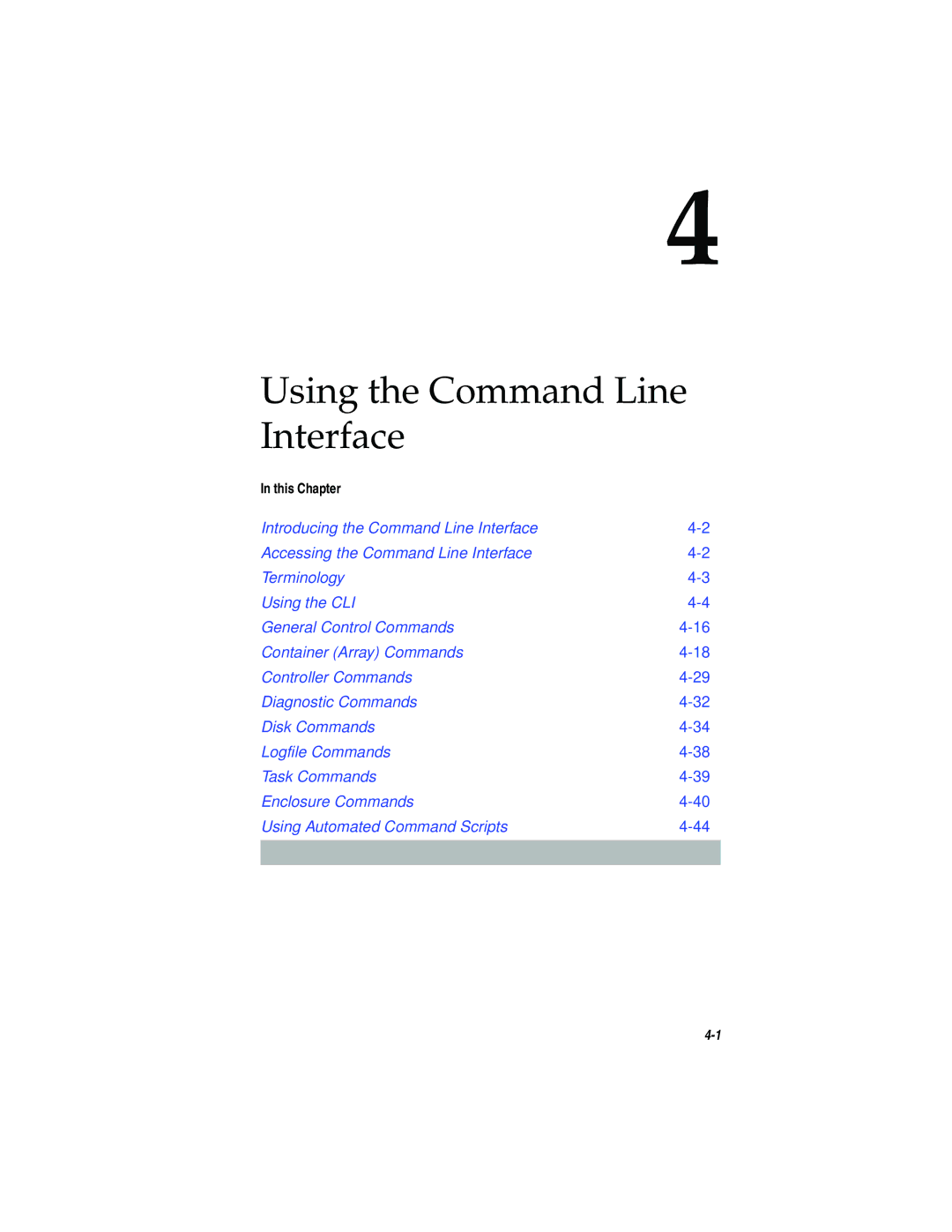 Adaptec 2200S, 2120S manual Using the Command Line Interface 