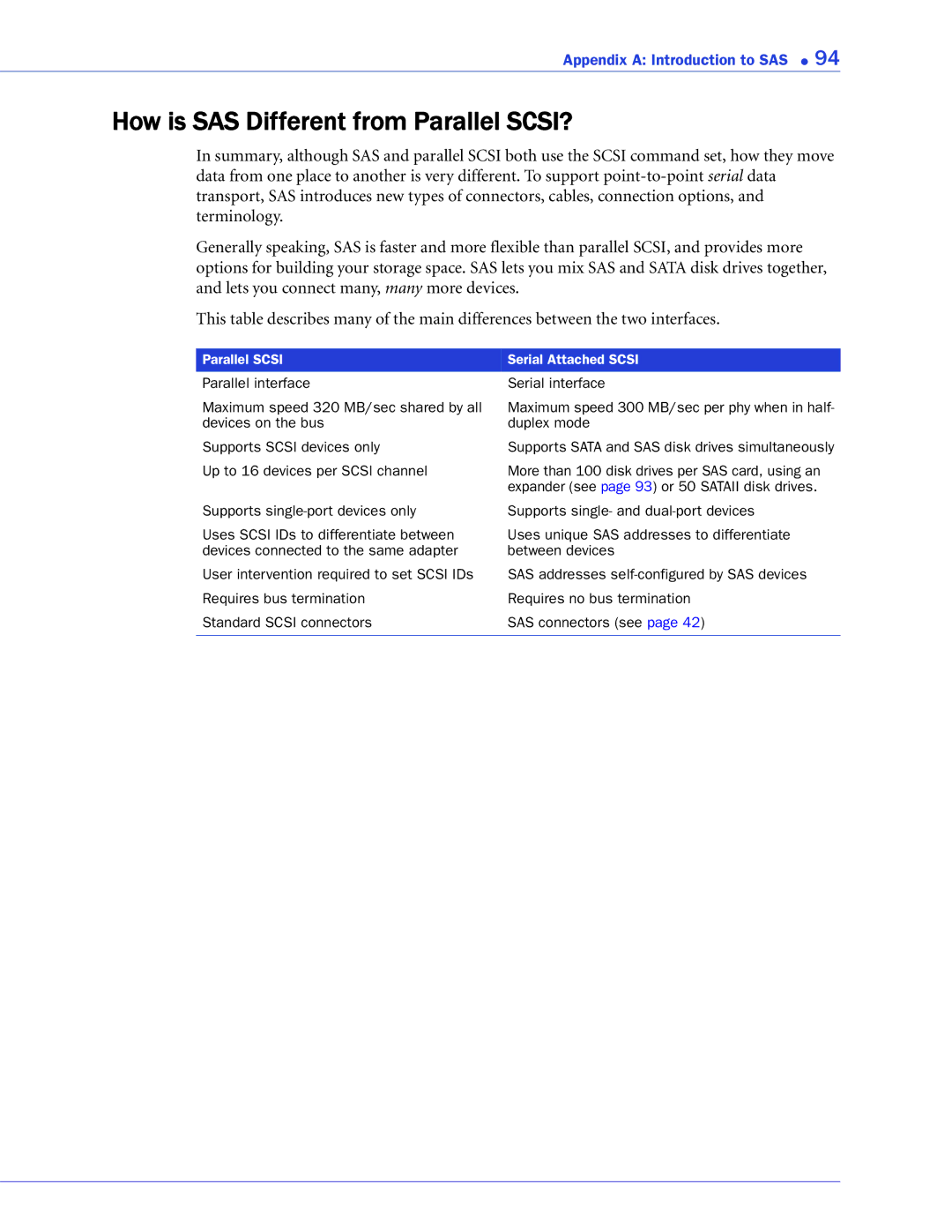 Adaptec 2268300R manual How is SAS Different from Parallel SCSI? 