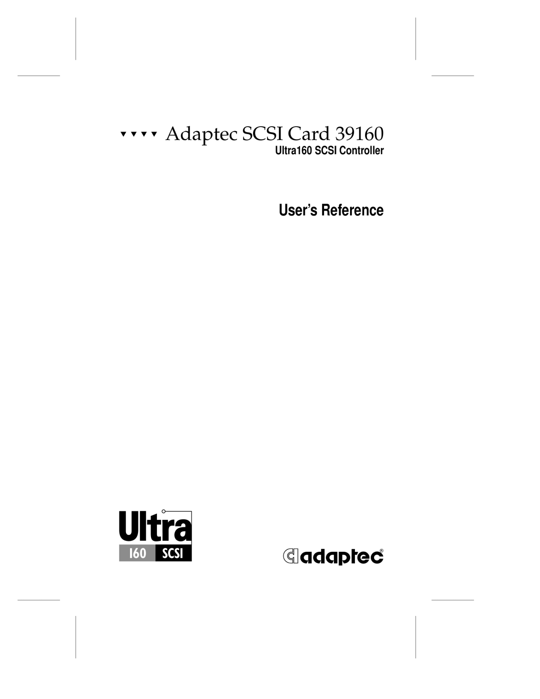 Adaptec 39106 manual Adaptec Scsi Card, Ultra160 Scsi Controller 