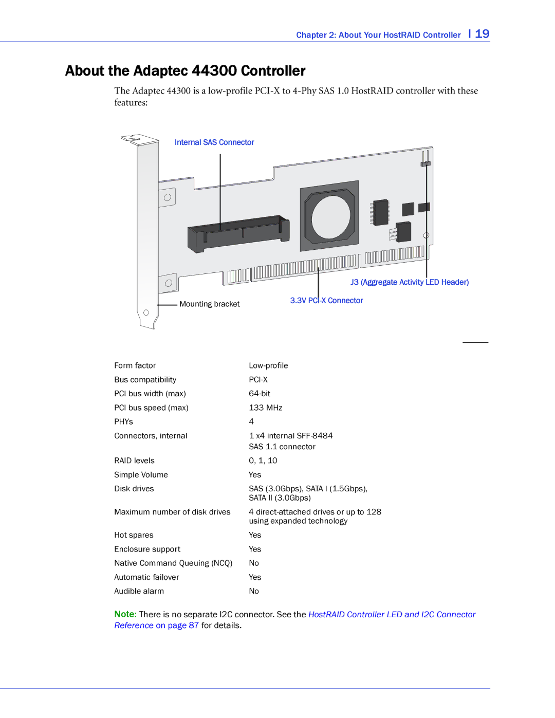 Adaptec 1225SA, 58300, 48300, 1220SA, 1420SA, 1430SA manual About the Adaptec 44300 Controller 