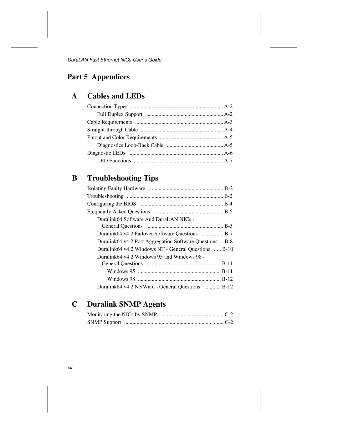 Adaptec ANA-69000, ANA-62000 manual Duralink Snmp Agents 