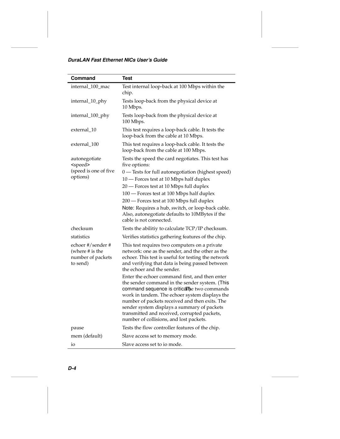 Adaptec ANA-69000, ANA-62000 manual Command sequence is critical! The two commands 