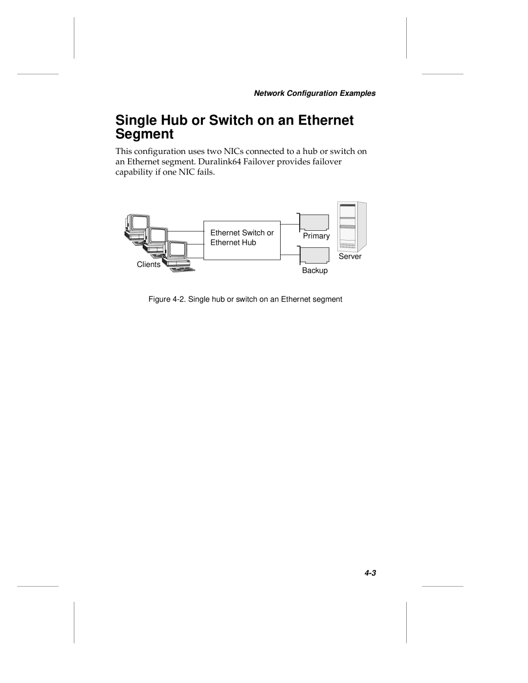 Adaptec ANA-62000, ANA-69000 manual Single Hub or Switch on an Ethernet Segment, Single hub or switch on an Ethernet segment 