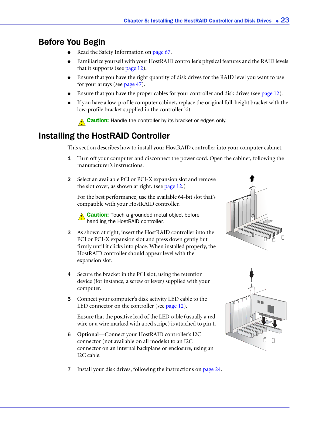 Adaptec ATA II 1420SA, ATA II 1220SA, ATA II 1430SA manual Before You Begin, Installing the HostRAID Controller 