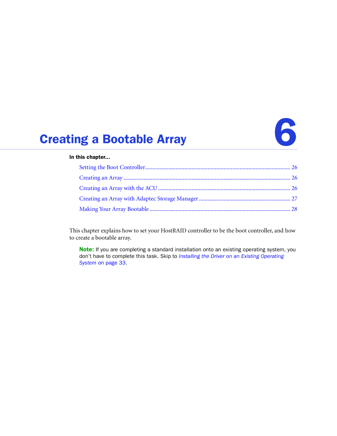 Adaptec ATA II 1430SA, ATA II 1220SA, ATA II 1420SA manual Creating a Bootable Array 