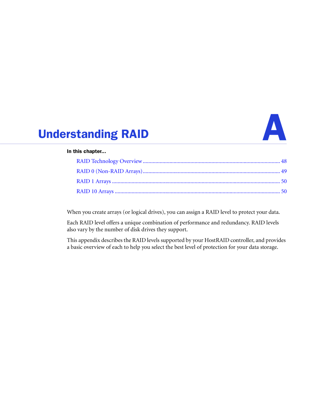 Adaptec ATA II 1420SA, ATA II 1220SA, ATA II 1430SA manual Understanding RAID 