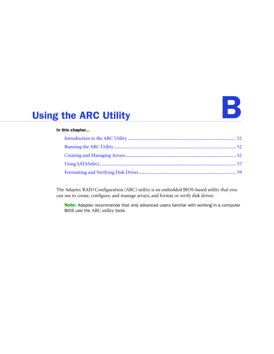 Adaptec ATA II 1220SA, ATA II 1430SA, ATA II 1420SA manual Using the ARC Utility 