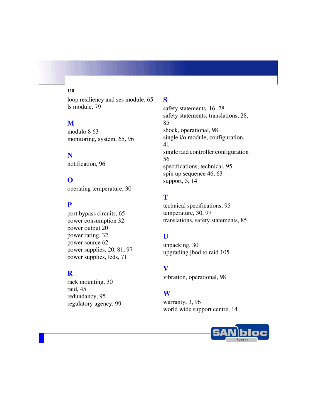 Adaptec MAN-FC2002-001 manual 110 