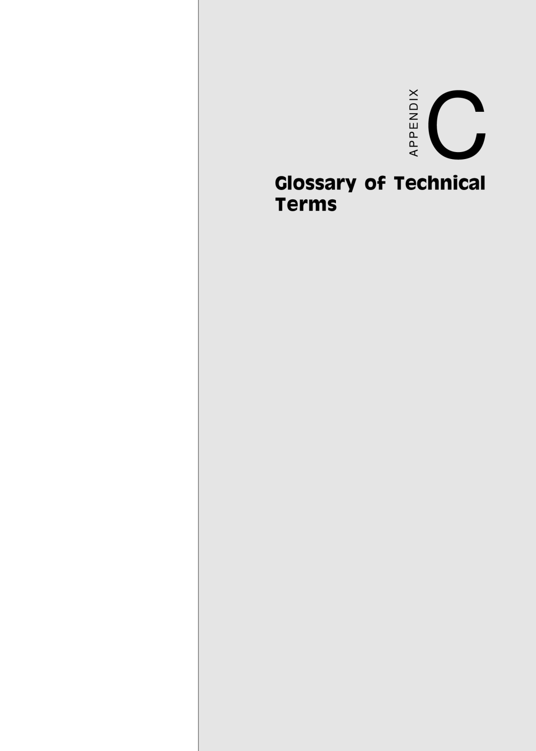 Adaptec PC/104, PCM-3420 manual Glossary of Technical Terms, Appendix C Glossary of Terms 