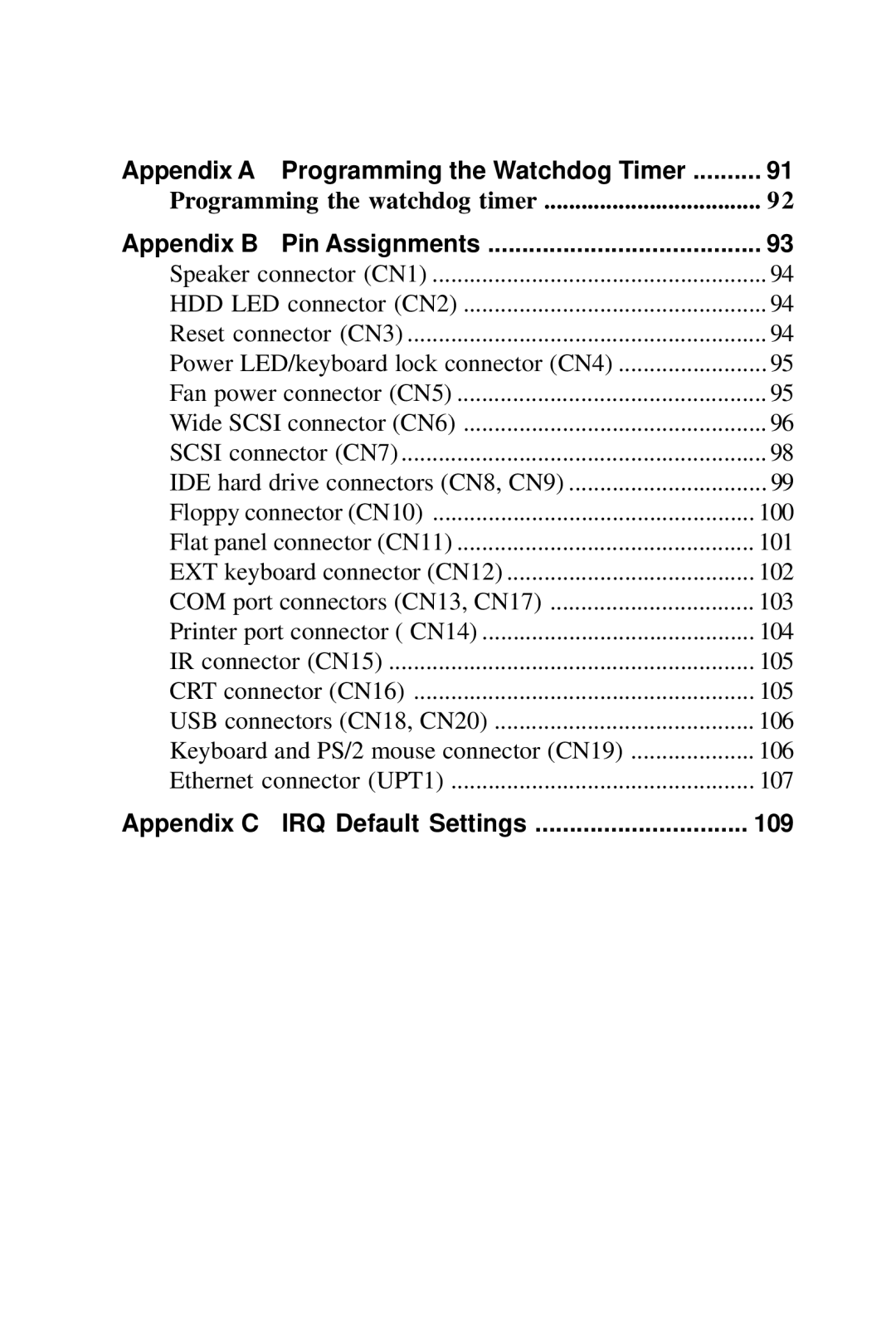 Adaptec SBC-599, SBC-596 manual Appendix a Programming the Watchdog Timer 