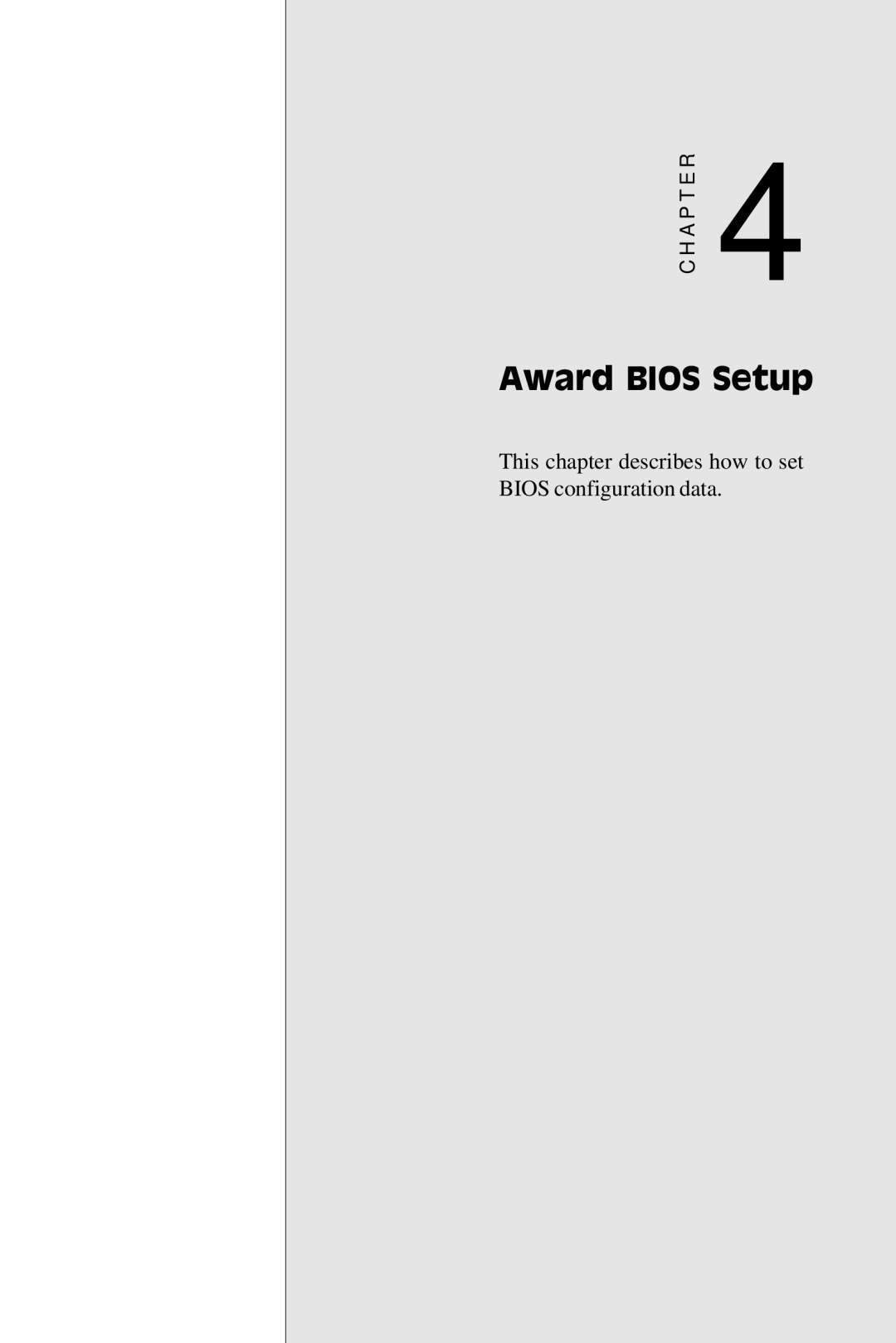 Adaptec SBC-596, SBC-599 manual Award Bios Setup 