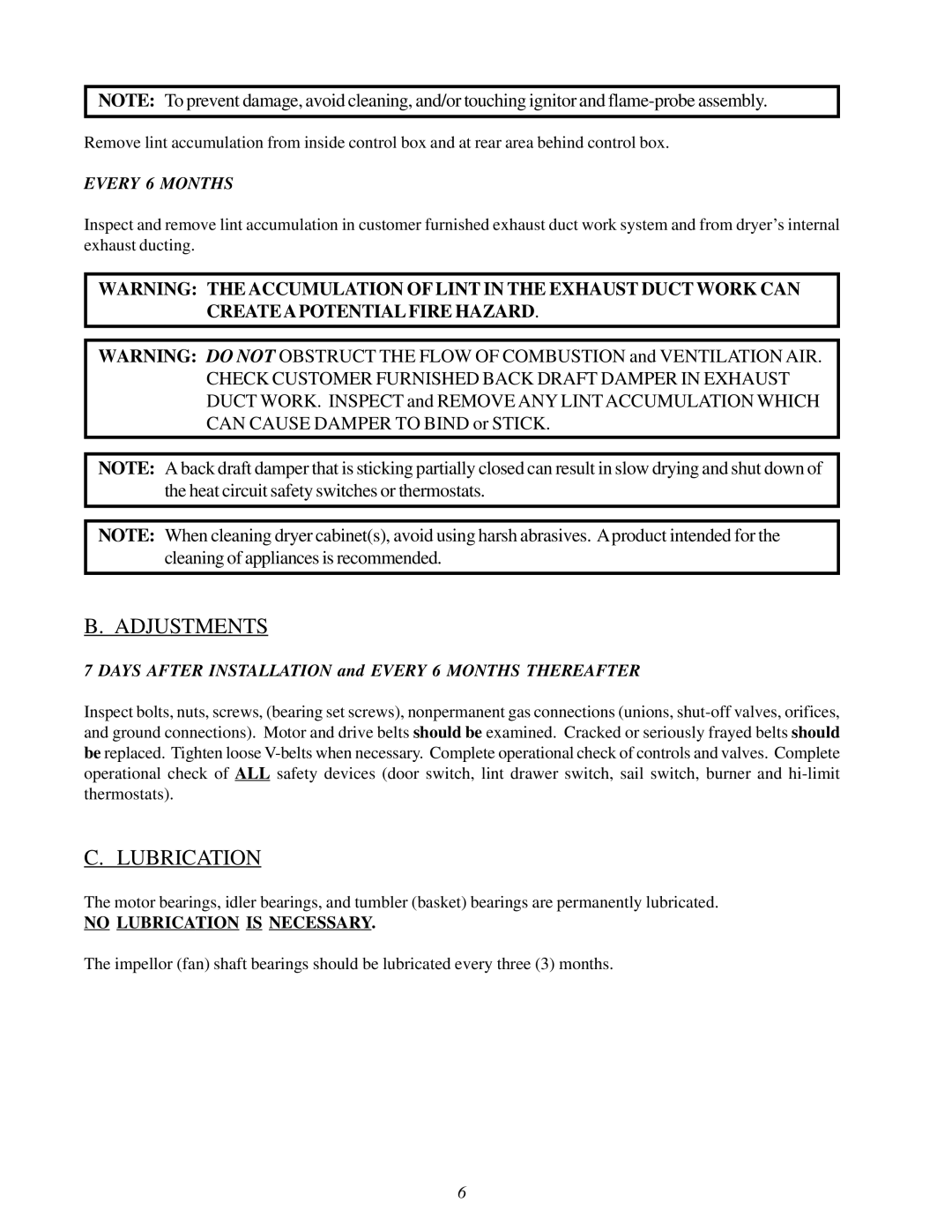 ADC 450428 service manual Adjustments, Lubrication 