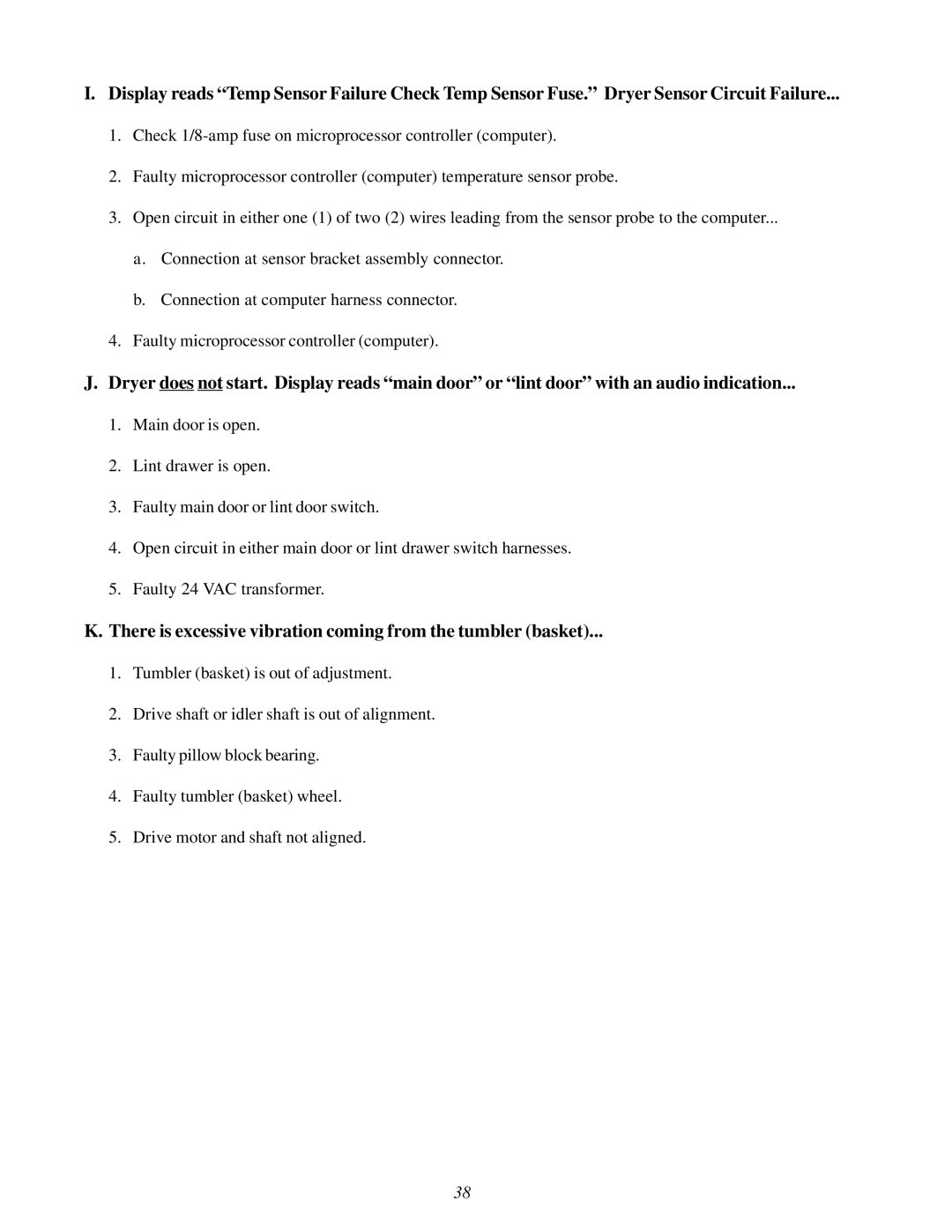 ADC 450428 service manual There is excessive vibration coming from the tumbler basket 