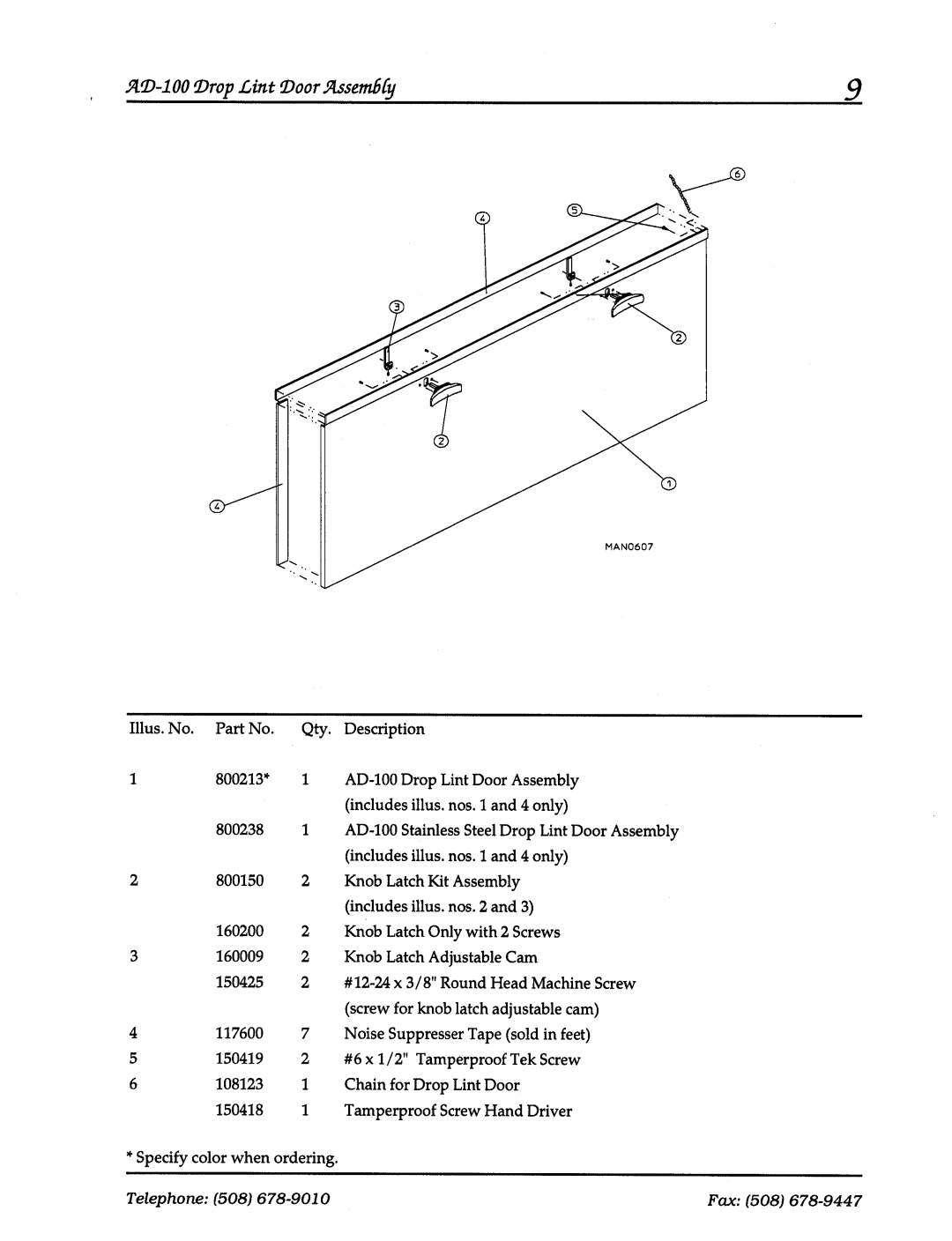 ADC AD-100 manual 