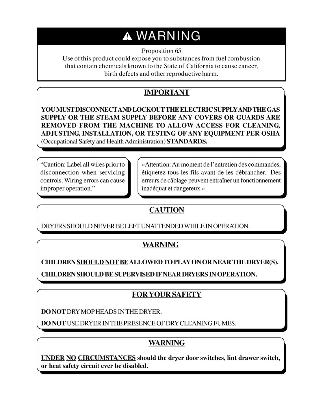 ADC AD-115ES installation manual For Your Safety 