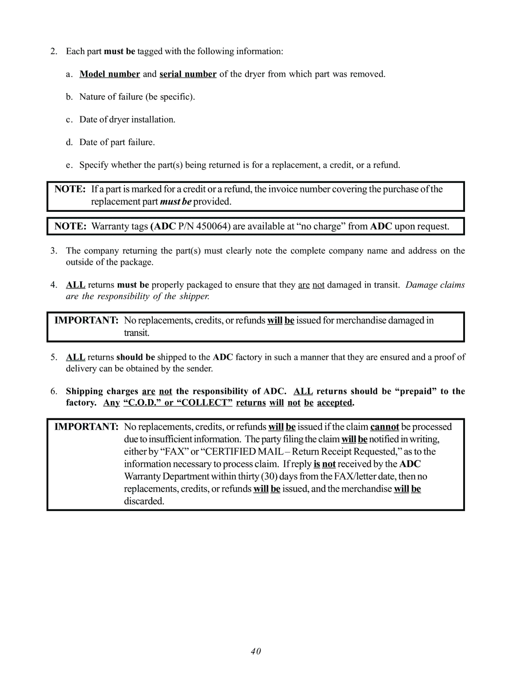 ADC AD-170SE installation manual 