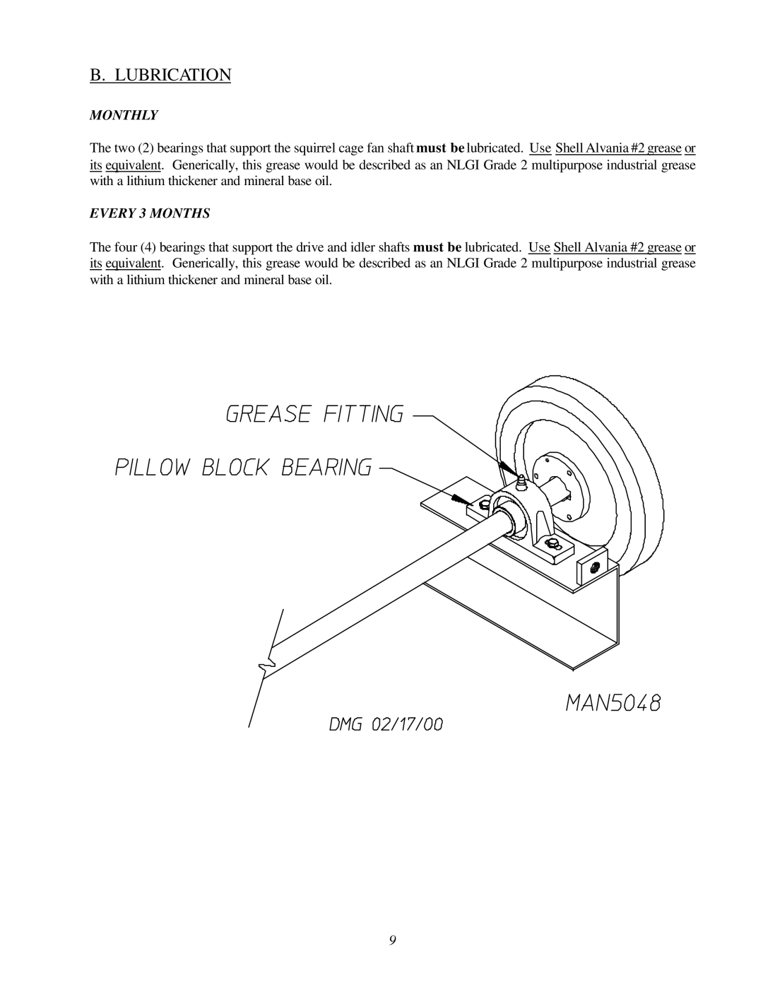 ADC AD-200 service manual Lubrication, Every 3 Months 