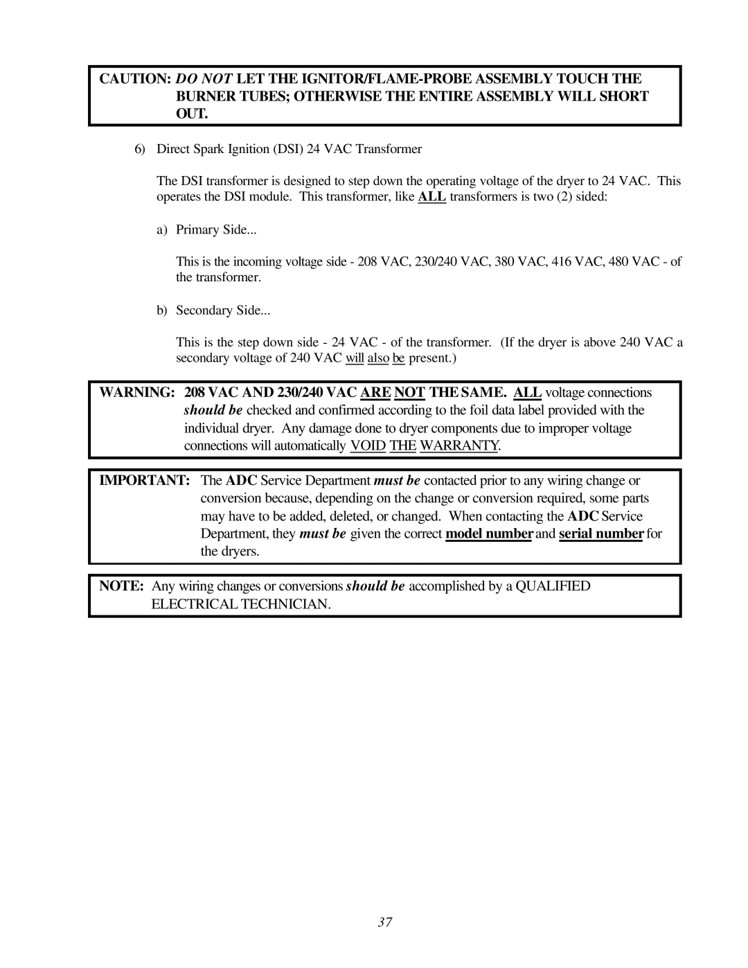 ADC AD-200 service manual 