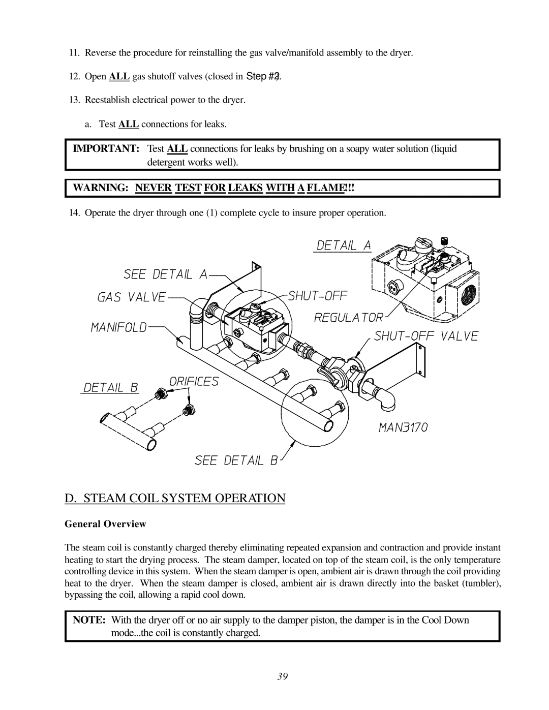 ADC AD-200 service manual Steam Coil System Operation, General Overview 