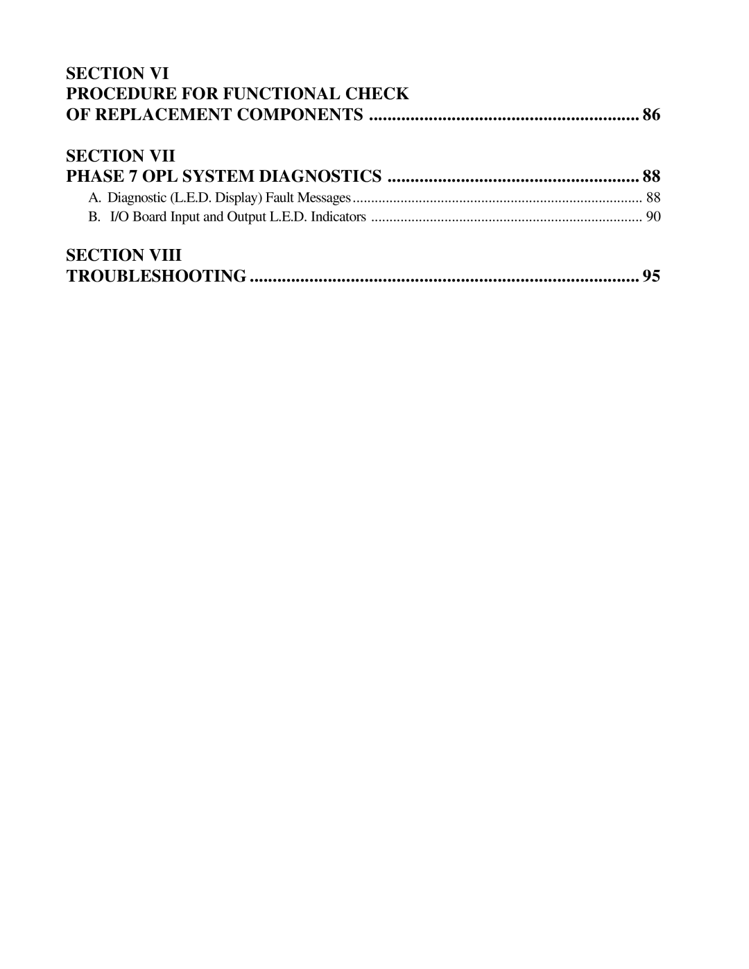 ADC AD-200 service manual Section Troubleshooting 