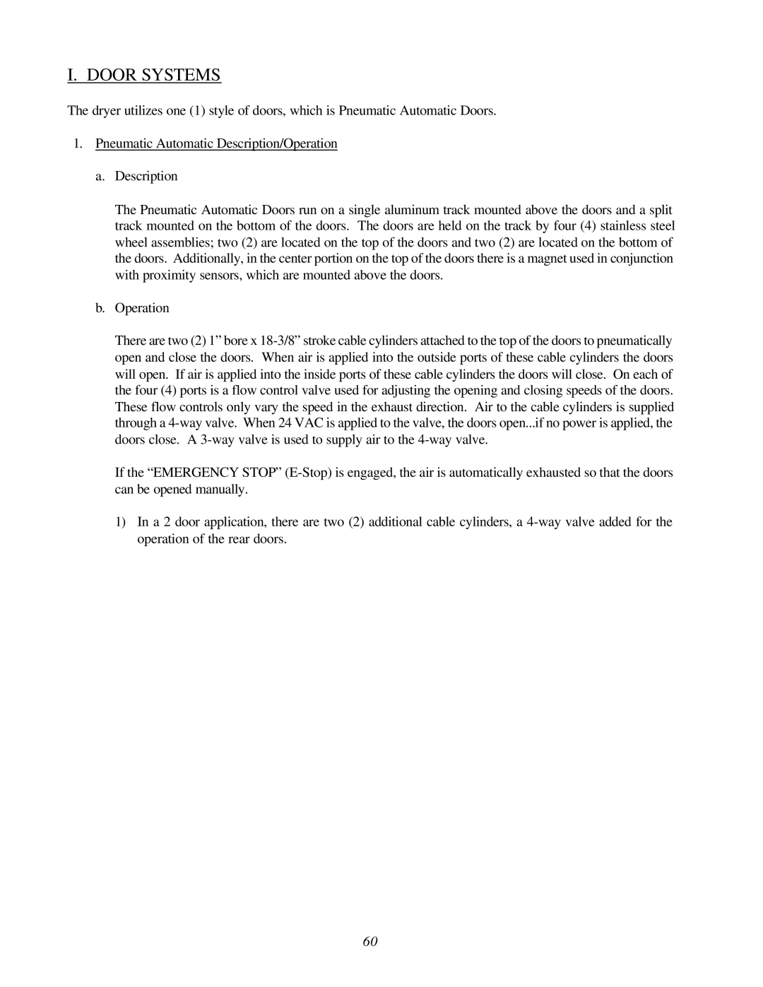 ADC AD-200 service manual Door Systems 