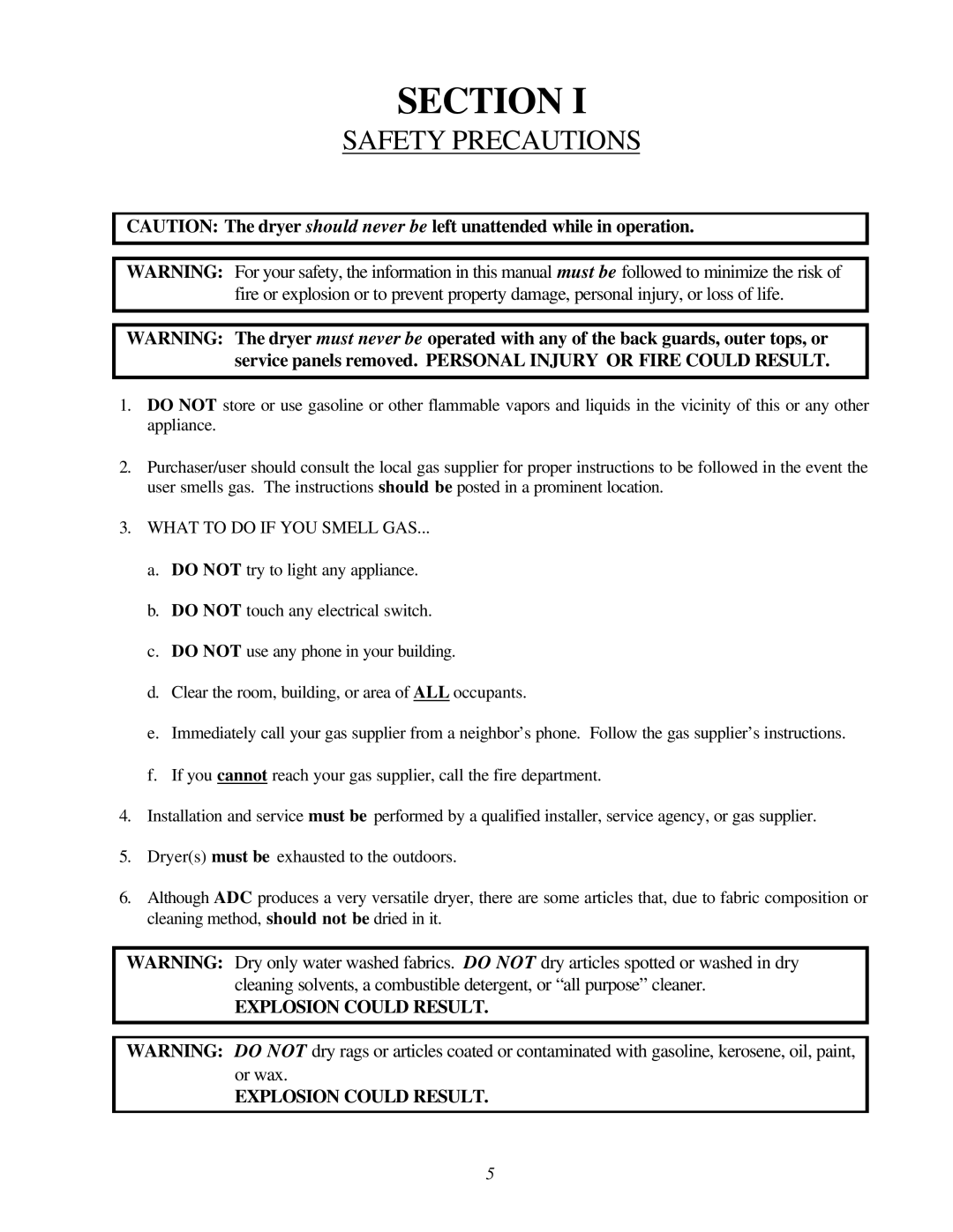 ADC AD-200 service manual Section 