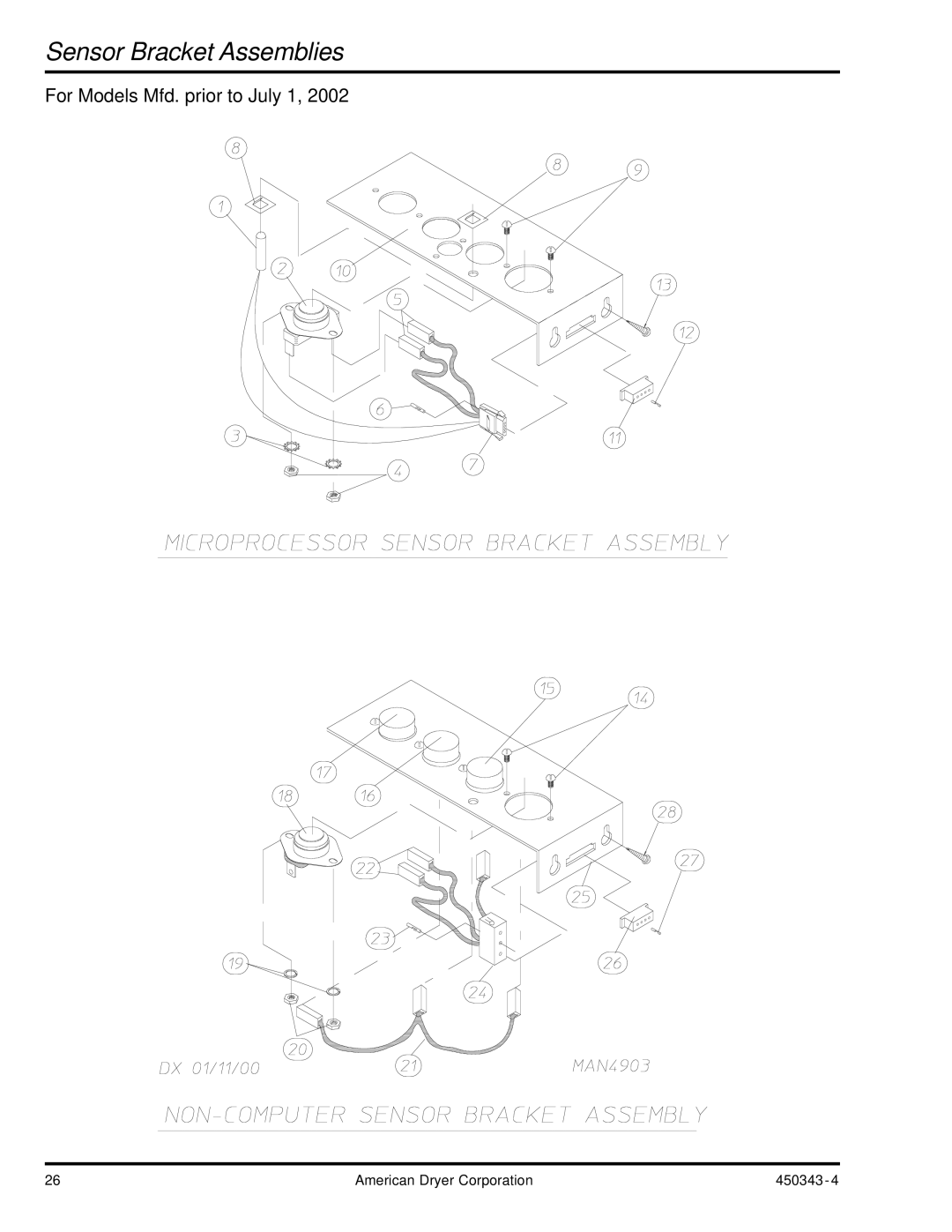 ADC AD-30V manual For Models Mfd. prior to July 1 