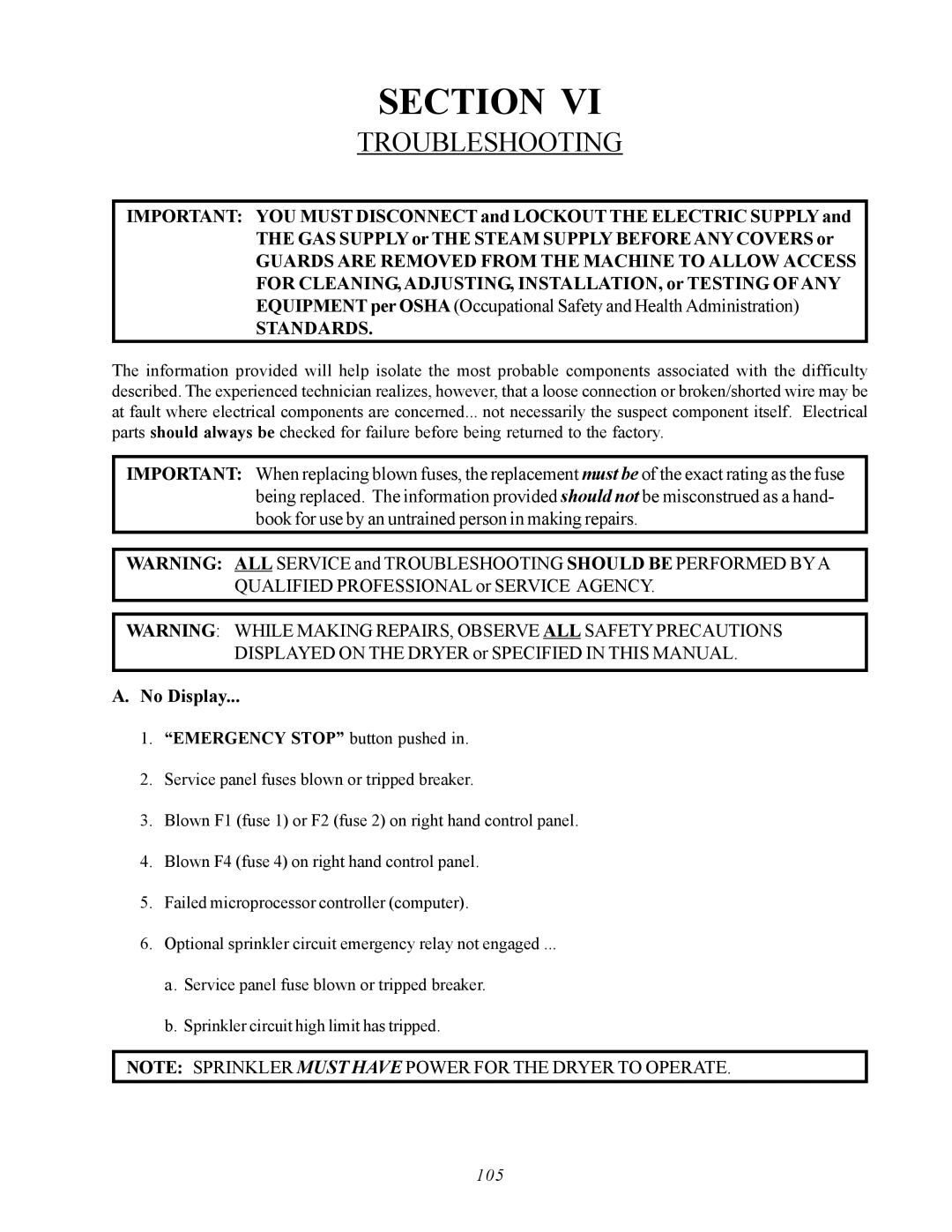 ADC AD-310 service manual Troubleshooting 