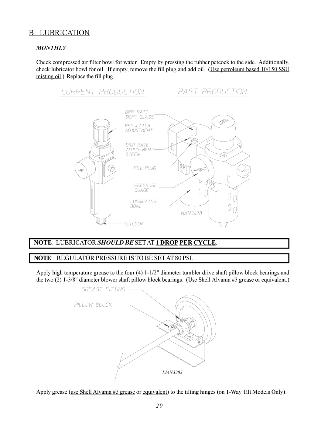 ADC AD-310 service manual Lubrication 