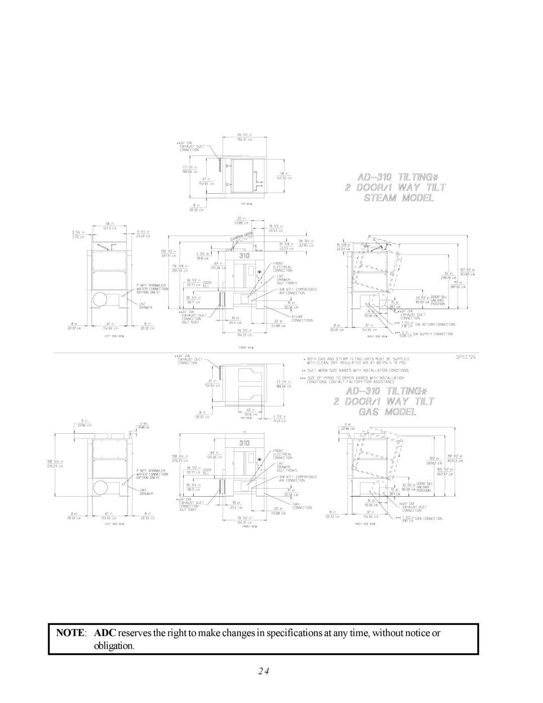 ADC AD-310 service manual Obligation 