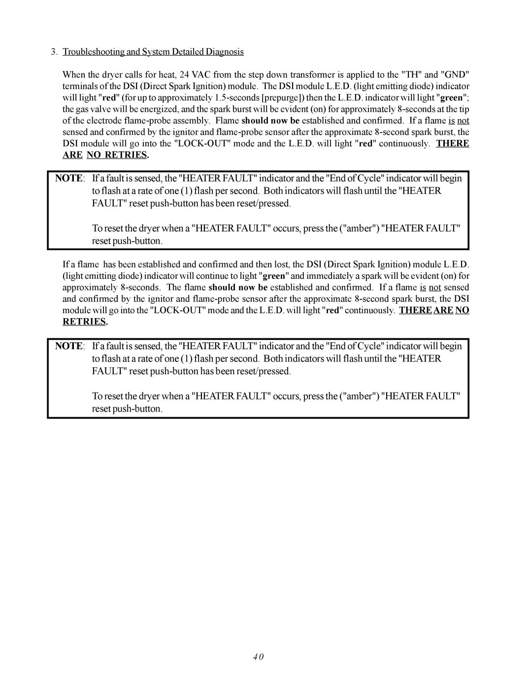 ADC AD-310 service manual Are no Retries 