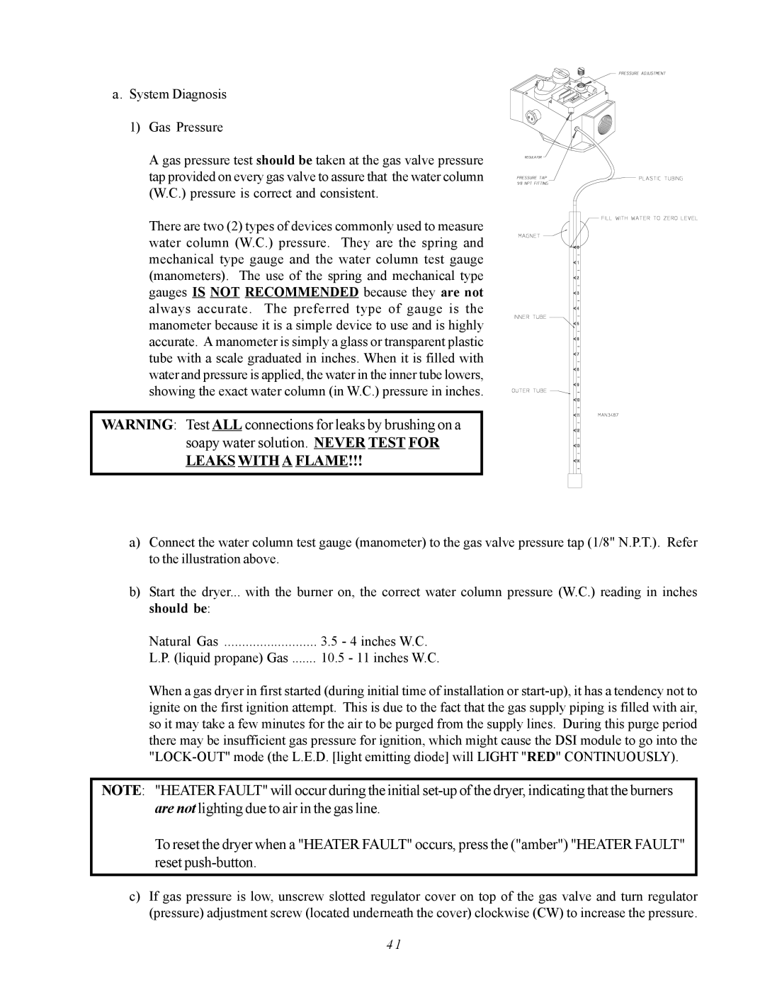 ADC AD-310 service manual Leaks with a Flame 