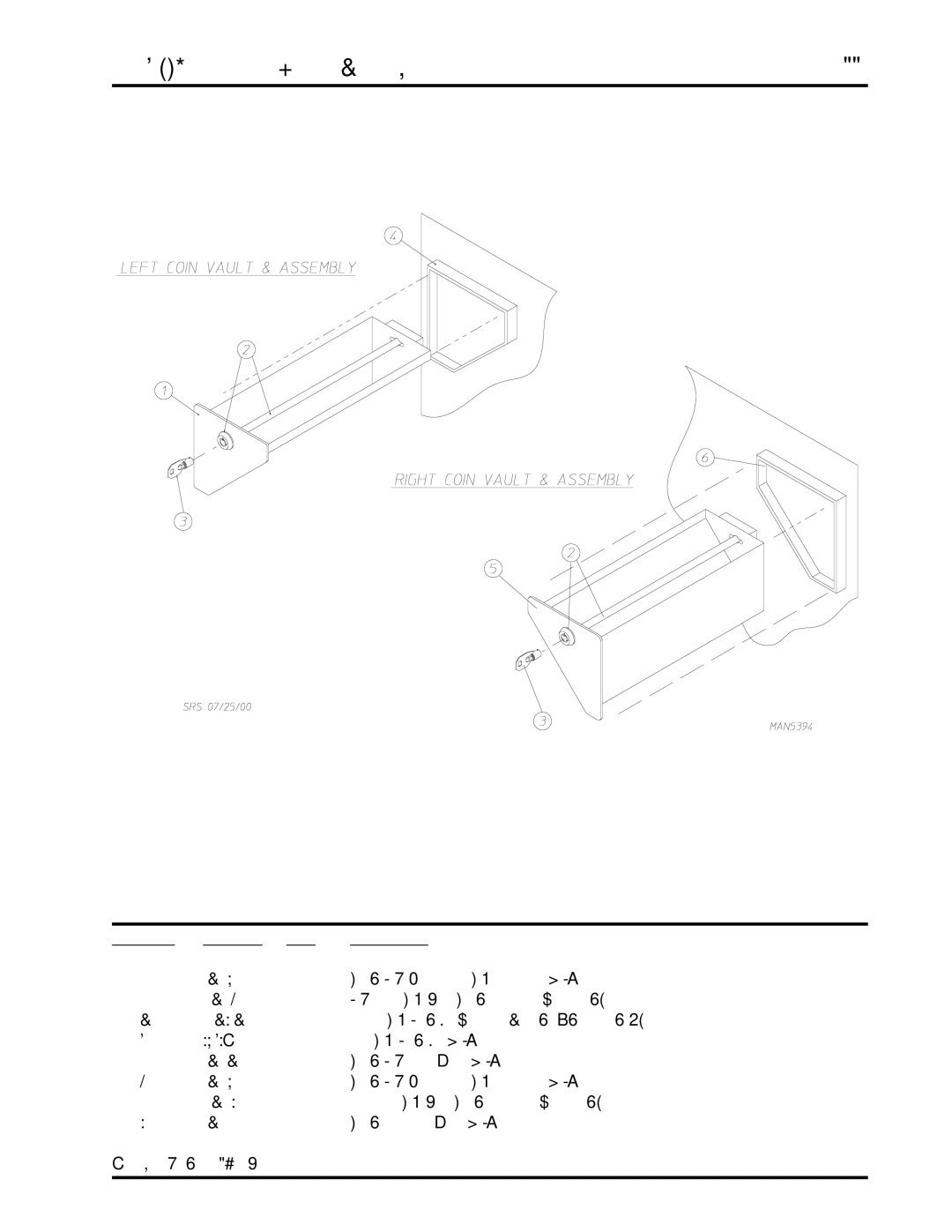 ADC AD-360X2 manual Coin Box/Vault Assembly Left and Right 