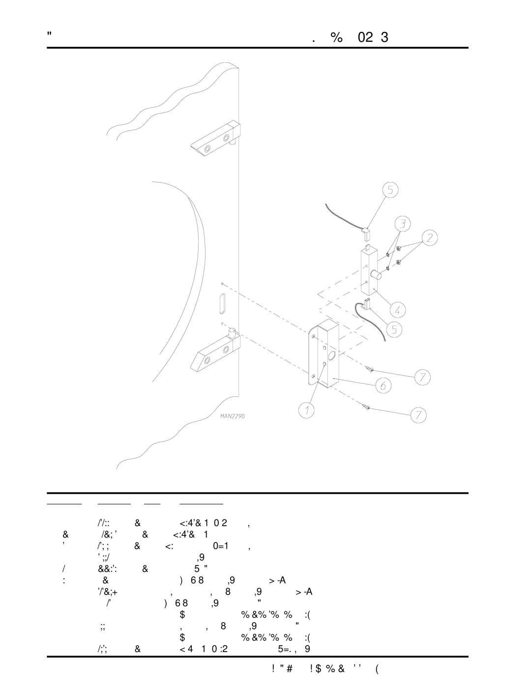 ADC AD-360X2 manual Main Door Switch Assembly 