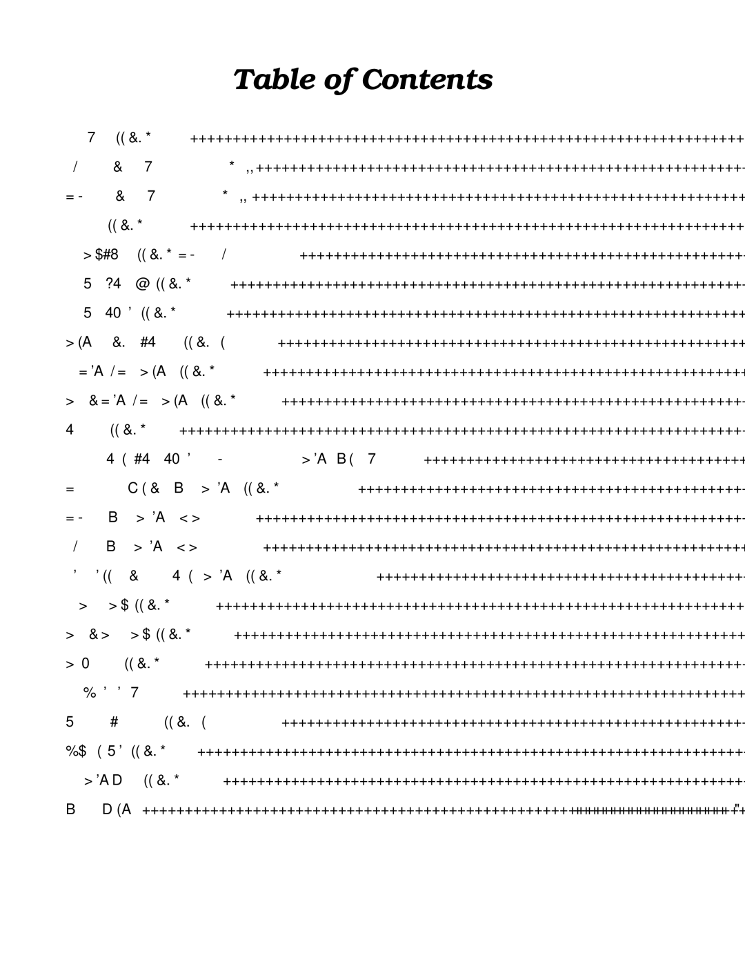 ADC AD-360X2 manual Table of Contents 