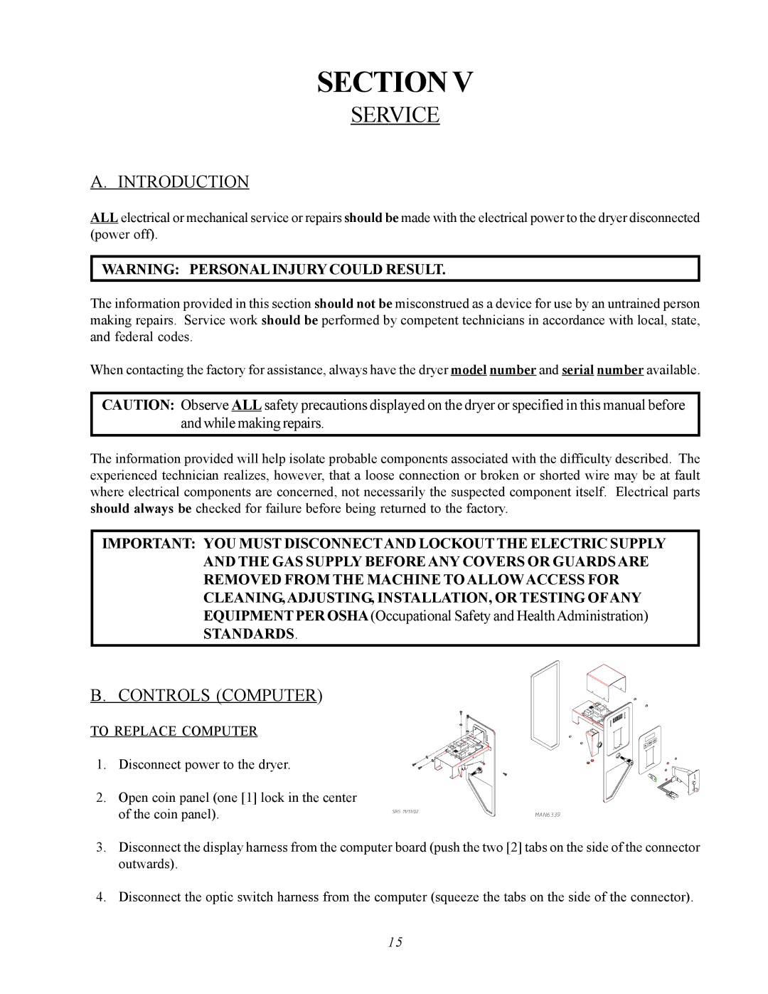 ADC AD-360X2 manual Service, Introduction, Controls Computer, To Replace Computer 