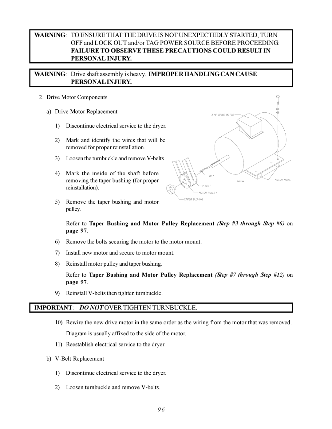 ADC AD-410 service manual Important do not Over Tighten Turnbuckle 