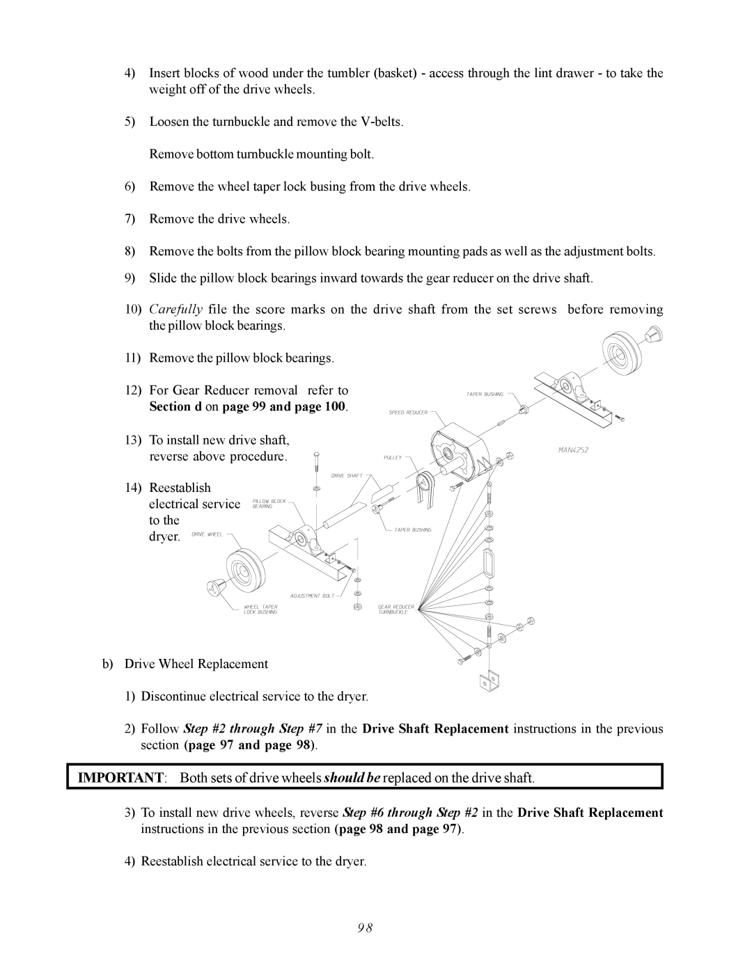 ADC AD-410 service manual For Gear Reducer removal refer to Section d on page 99 